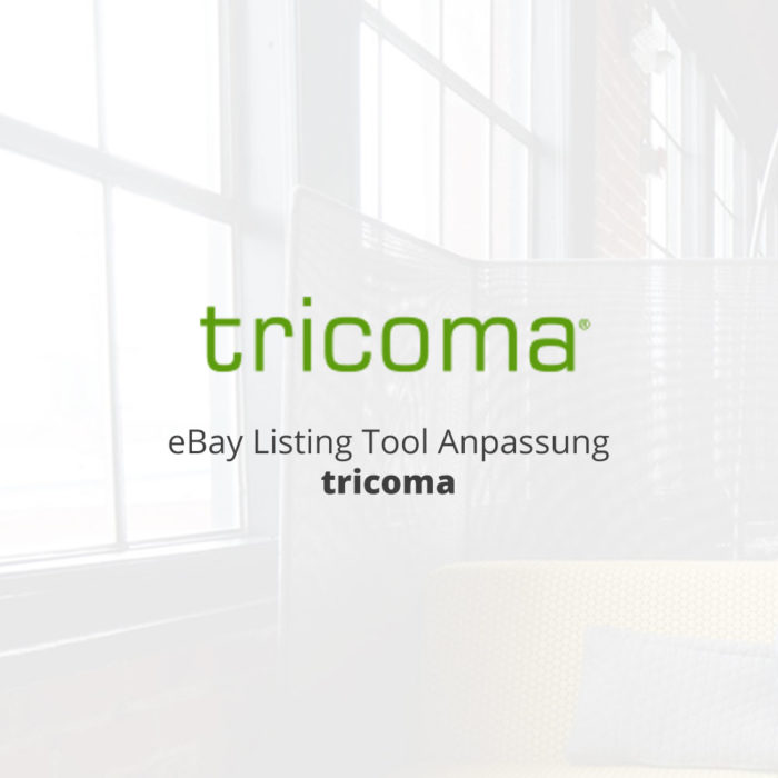 eBay Template Anpassung Tricoma
